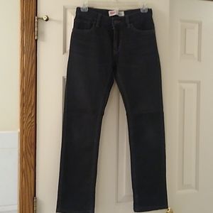 Boy's Levi's 511 black knit jean, like new